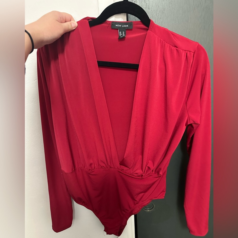 Red body suit